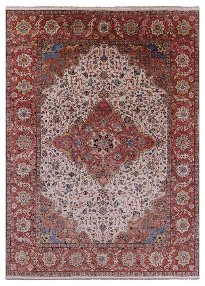 Handmade Persian Fine Serapi Wool Rug 8' 8" X 11' 9" - Q14703