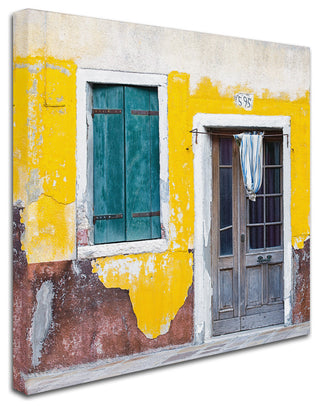 Michael Blanchette 'Yellow Chip' Canvas Art, 24x24