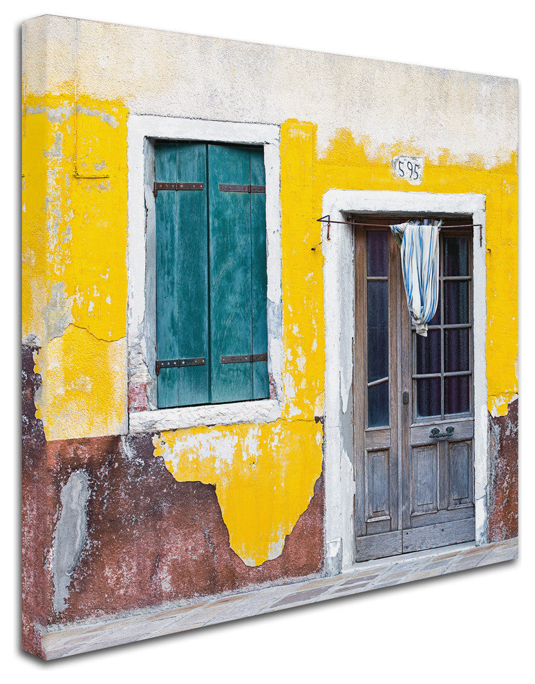 Michael Blanchette 'Yellow Chip' Canvas Art, 24x24