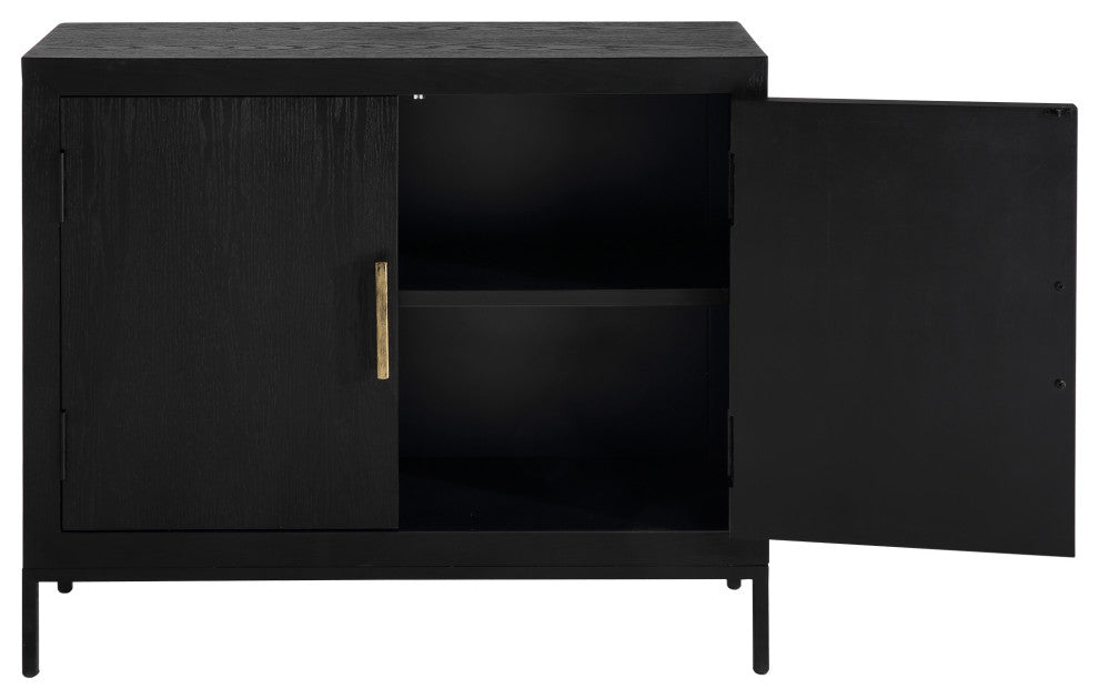 Uttermost Front Range Dark Oak 2 Door Cabinet