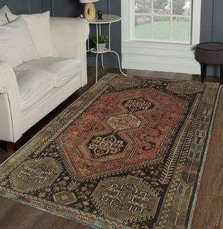 Fine Vintage Distressed Markus Rust Rug