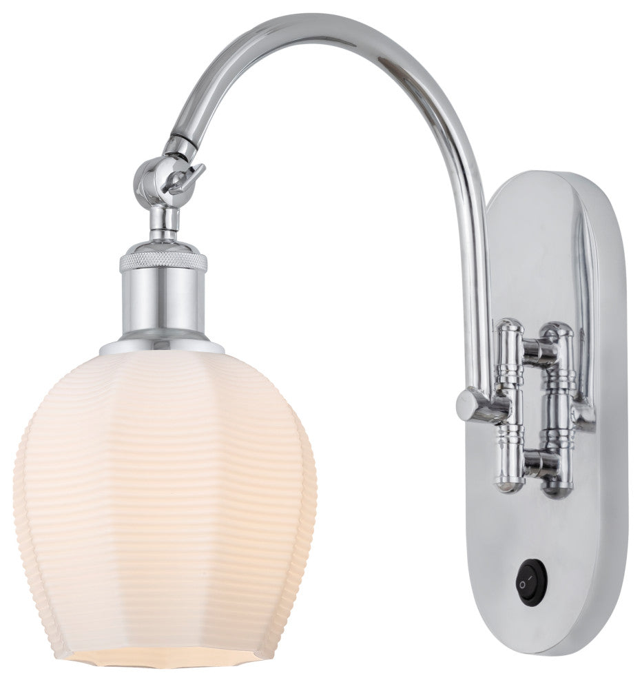 Innovations 518-1W-PC-G461-6 1 Light 5.75" Sconce, Polished Chrome