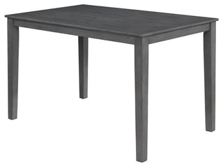 Furniture of America Alyssum Wood 7 Piece Counter Height Set in Weathered Gray