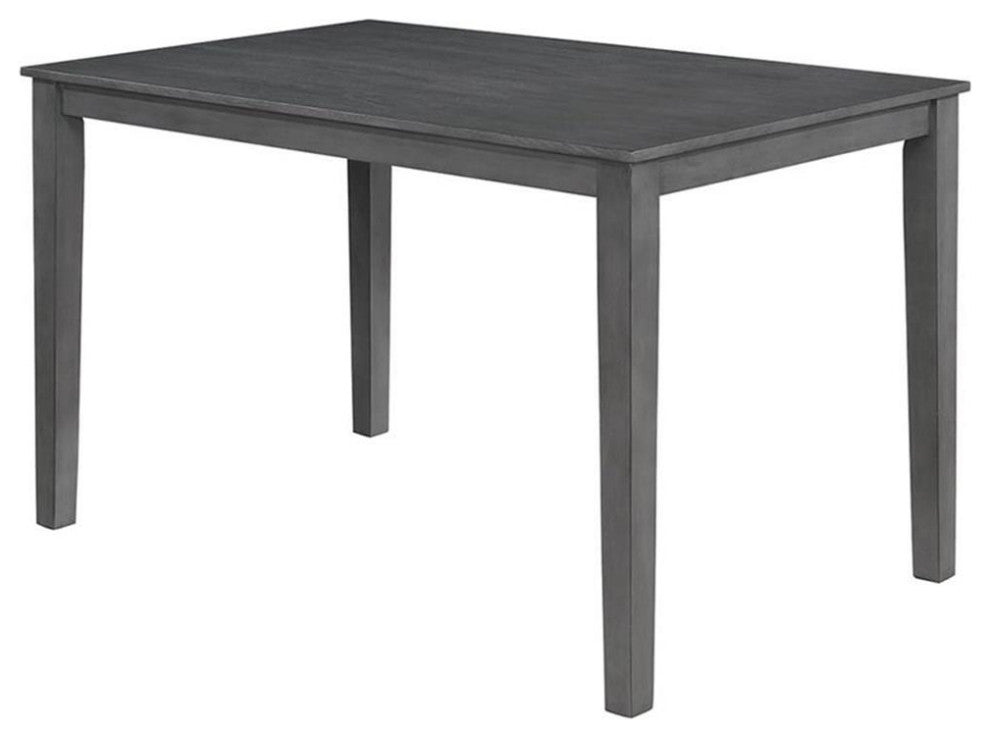 Furniture of America Alyssum Wood 7 Piece Counter Height Set in Weathered Gray