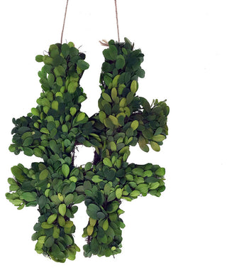 Modern Home 12" Real Preserved Boxwood Monogram Wreath Letters - Hashtag