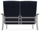 St. Catherine Deep Seat Outdoor Loveseat, Indigo/Warm Gray