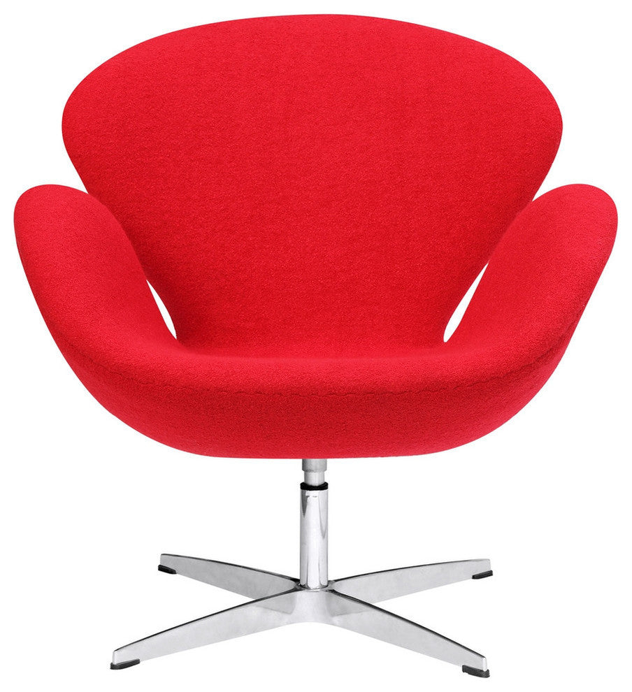 Modern Classics Swan Chair Fabric, Red