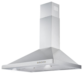 2-Piece Kitchen, 36" 240V Dual Fuel Range and 36" Wall Mount Range Hood