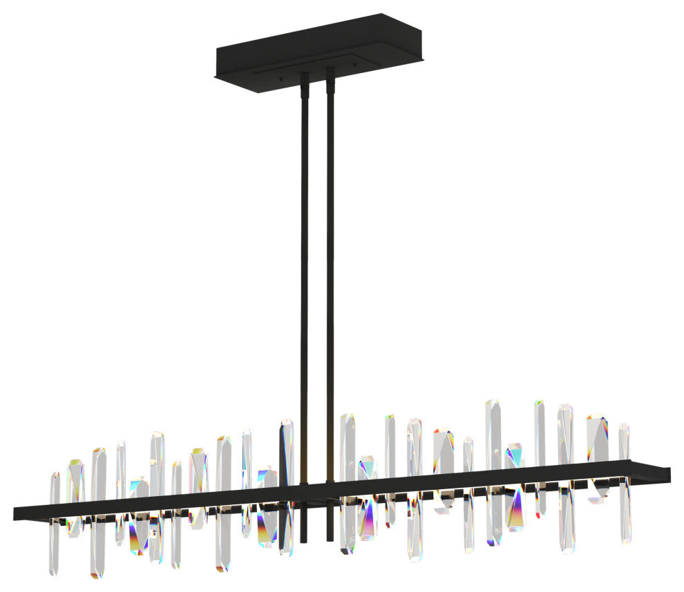 Solitude Large LED Pendant, Black Finish