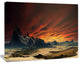 Beautiful Alien Planet Traos, Landscape Canvas Art Print, 60"x28"