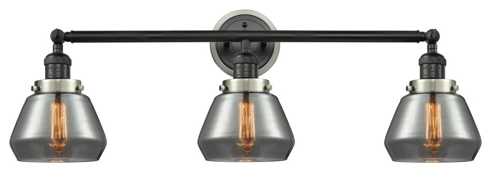 INNOVATIONS 205BK-BPSN-HRSN-G173 3-Light Bath Vanity Light Matte Black