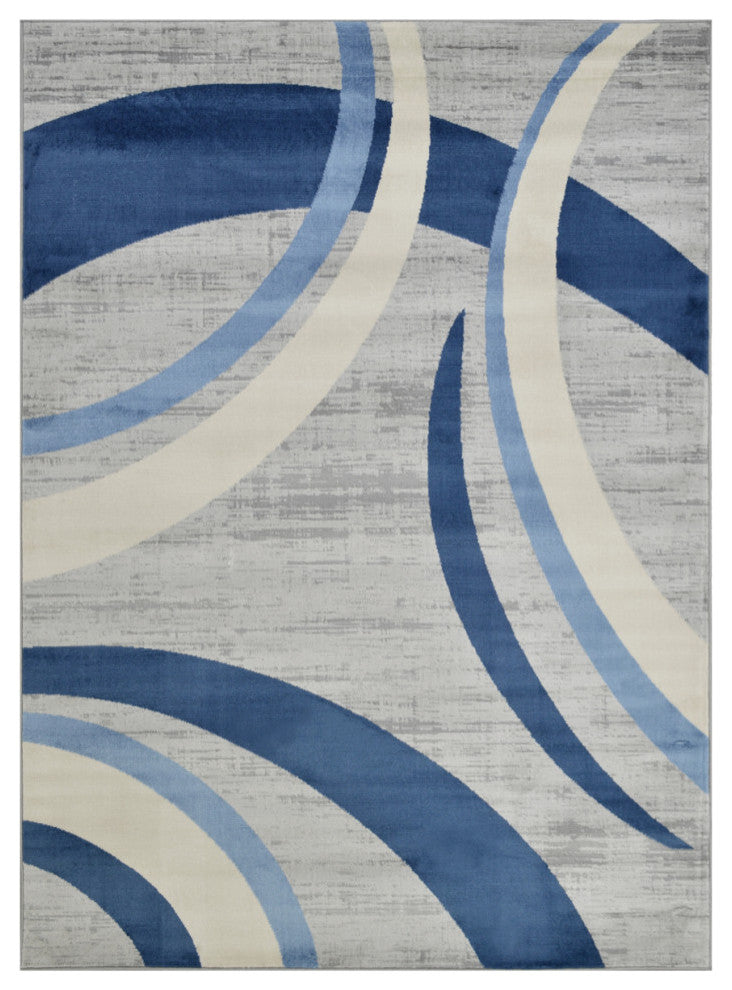 Modern Accent Rug, Smoke, 6'11"x4'11"