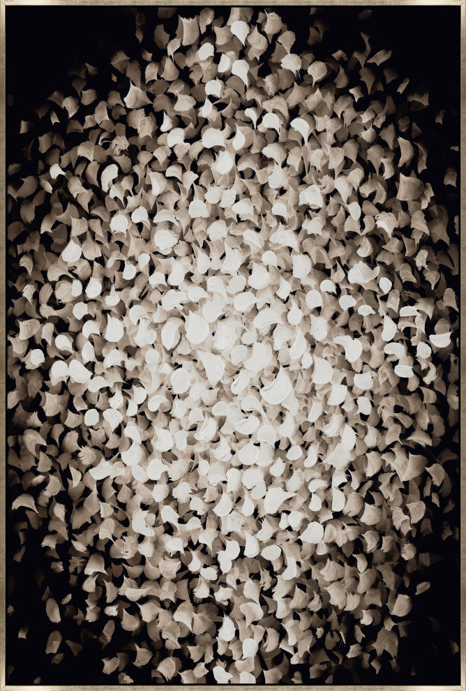 30x45 The Flip Side I, Framed Artwork, Silver