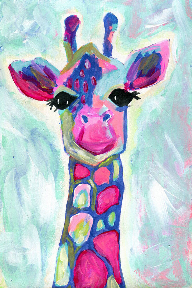 "Giraffe" Canvas Print by Jill Lambert, 50x75 cm