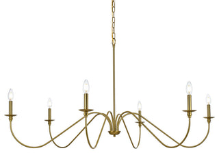 Living District Rohan 54" Chandelier in Satin Gold