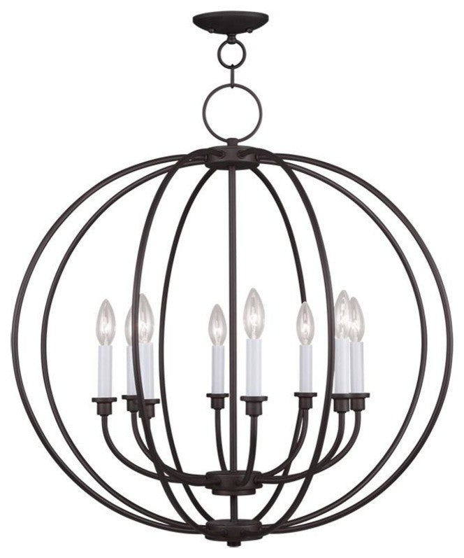 Ashton Ceiling Mount, Hand Painted Palacia-Light Bronze