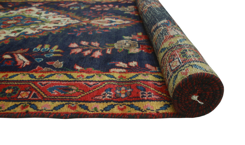 Semi-Antique Ayden Navy Runner