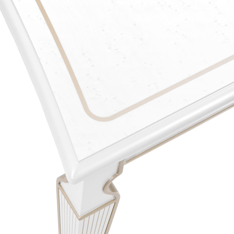 La Marisia Rectangular Dining Table, Creamy Pearl