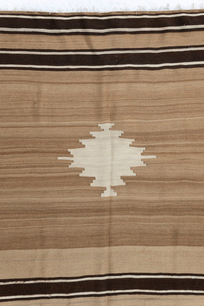 Vintage Turkish Flat Weave Kilim Rug, 4'2x5'4