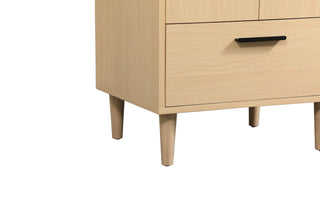 Home Living Modern Natural Oak-Light Bathroom Vanity, Maple, 30"