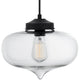 Casablanca Glass 1-Light Clear Pendant