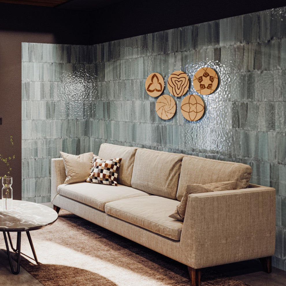 Luca Jade with Antimicrobial Glaze Ceramic Wall Tile