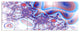 Beautiful Extraterrestrial Life Cells, Floral Canvas Print, 70"x28", 6 Panels
