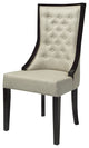 Budi Chair, Black Stain With Natural Linen