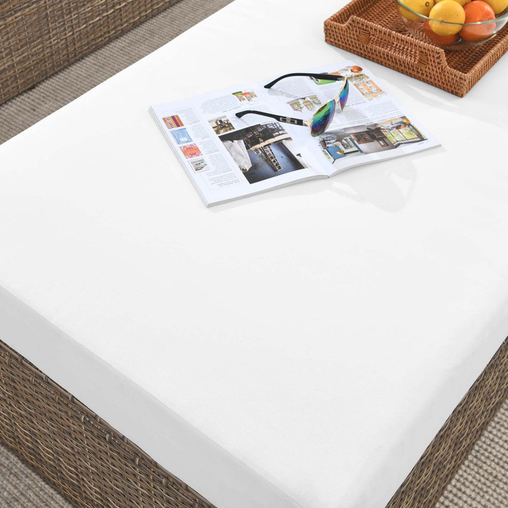 MODWAY Convene Outdoor Patio Outdoor Patio Rectangle Ottoman