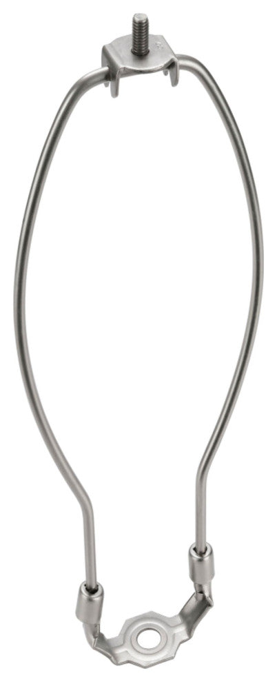 Aspen Creative 20008-22 11" Lamp Harp With Saddle, Satin Nickel, 2-Pack