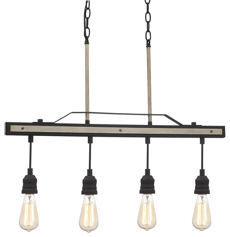 4 Light Farmhouse Chandelier Kitchen Dining Pendant Light Fixture