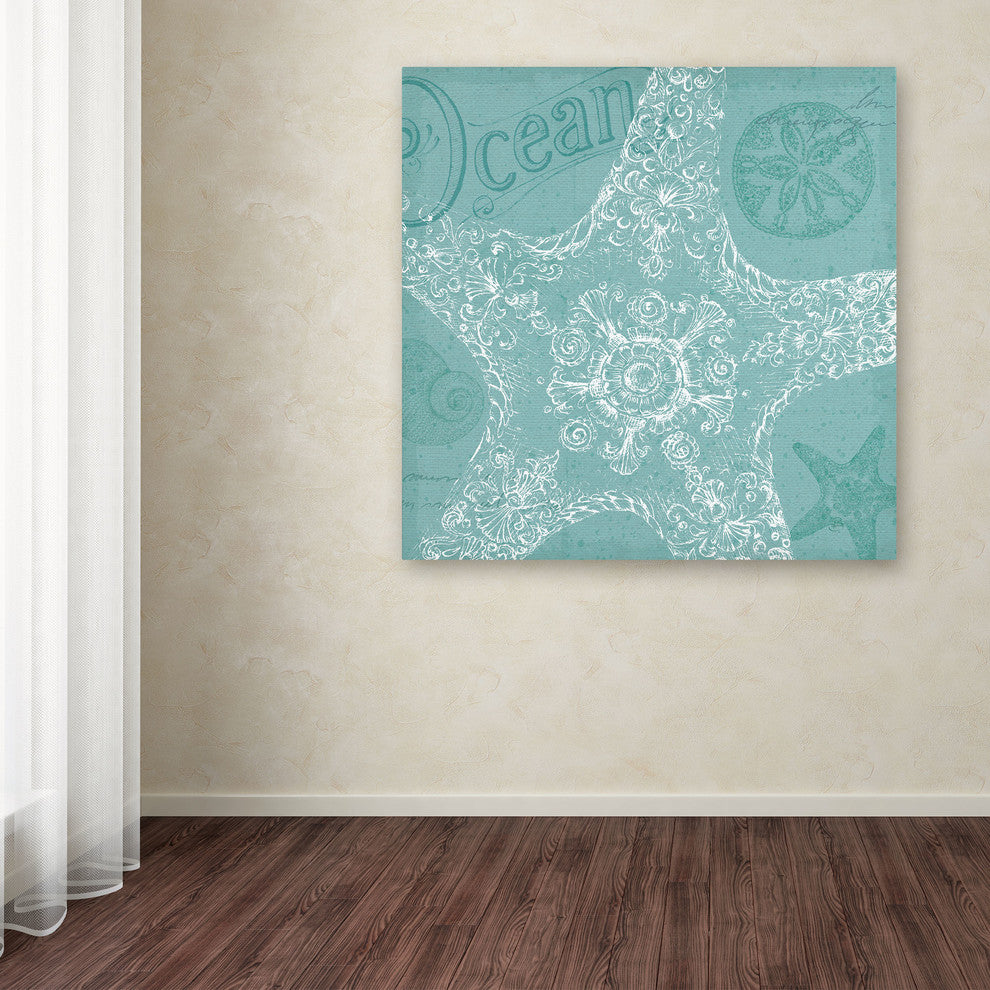 'Aqua Treasure I' Canvas Art by Daphne Brissonnet