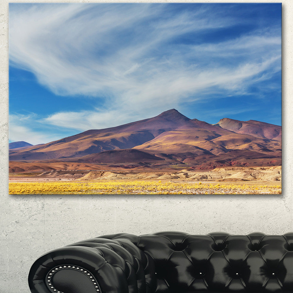 Bright Argentina Mountain Region, African Landscape Canvas Art Print, 40"x30"