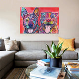 "Latte & Hijiki" by Dean Russo, Canvas Print, 40"x26"