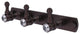 Carolina Crystal 3 Position Tie and Belt Rack, Antique Bronze