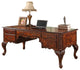 CDExecutive Traditional Office Desk With Hand Carved Designs