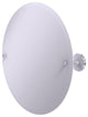 Frameless Round Beveled Edge Tilt Mirror, Satin Chrome