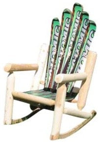Snow Ski Log Rocker Green