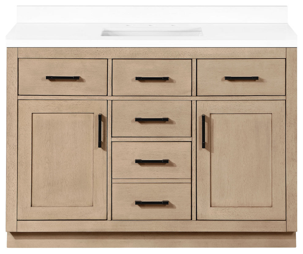 OVE Decors Bailey Vanity, Matte Black, 60"