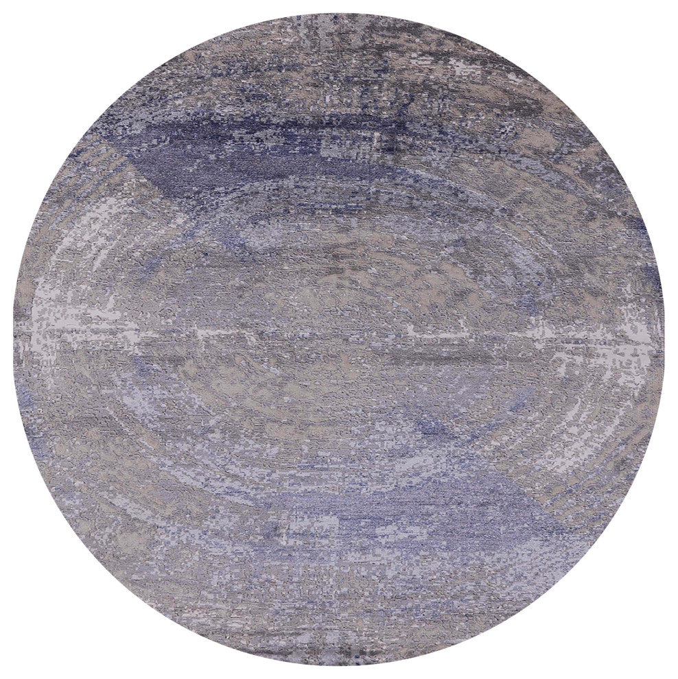 Ahgly Company Indoor Round Mid-Century Modern Area Rugs, 5' Round