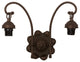 Meyda lighting 98633 13"W Mahogany Bronze 2 LT Wall Sconce Hardware