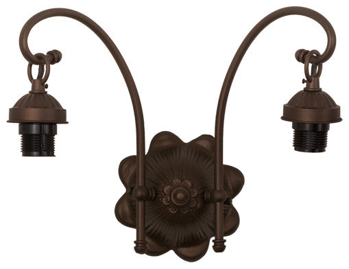 Meyda lighting 98633 13"W Mahogany Bronze 2 LT Wall Sconce Hardware