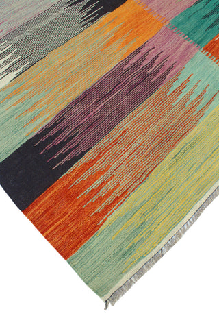 Modern Flatweave Milangel Ivory/Gold Rug, 5'8x8'5