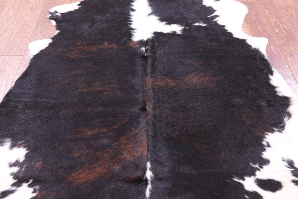 6' 6" X 5' 10" Natural Cowhide Rug C1909