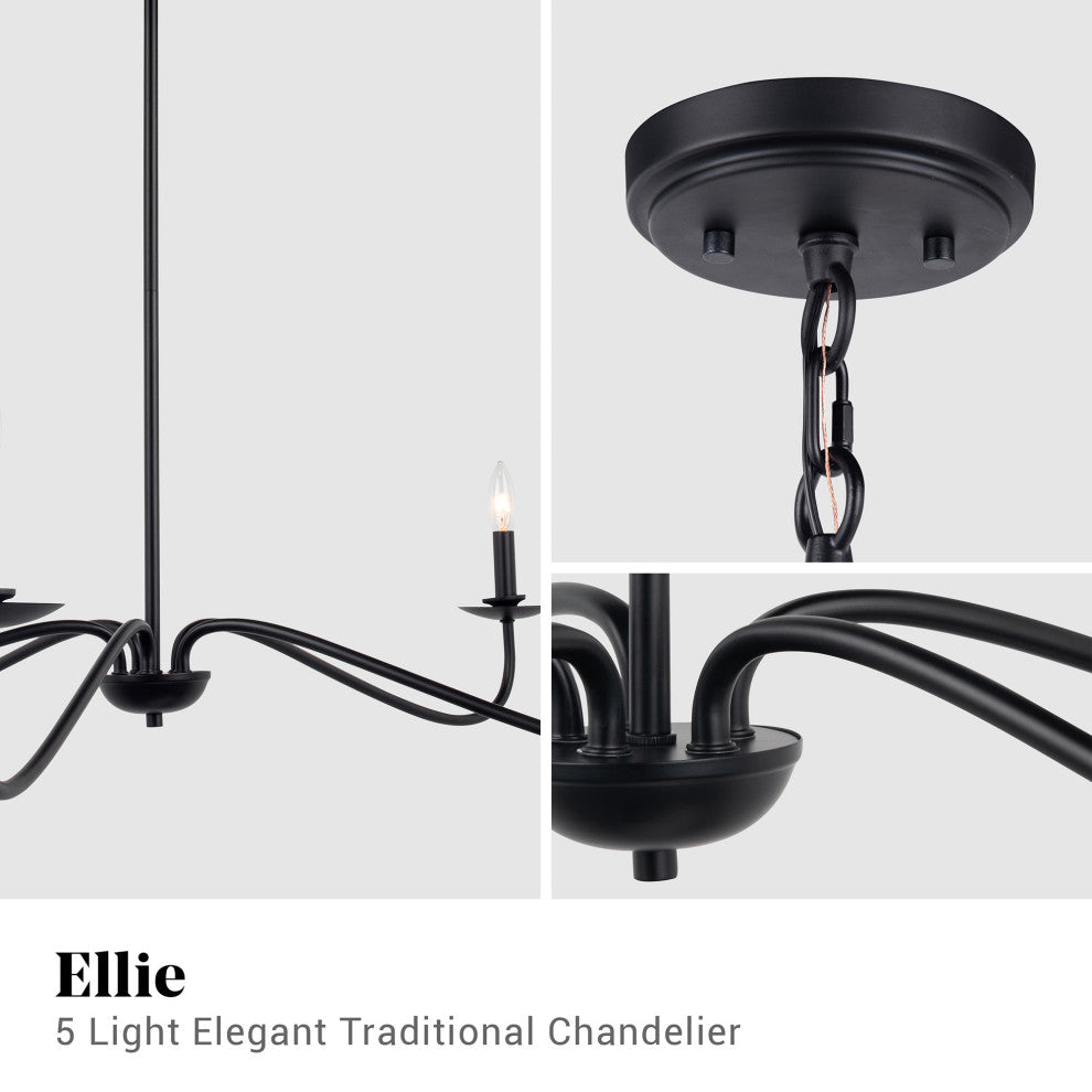 5-Light Elegant Traditional Chandelier