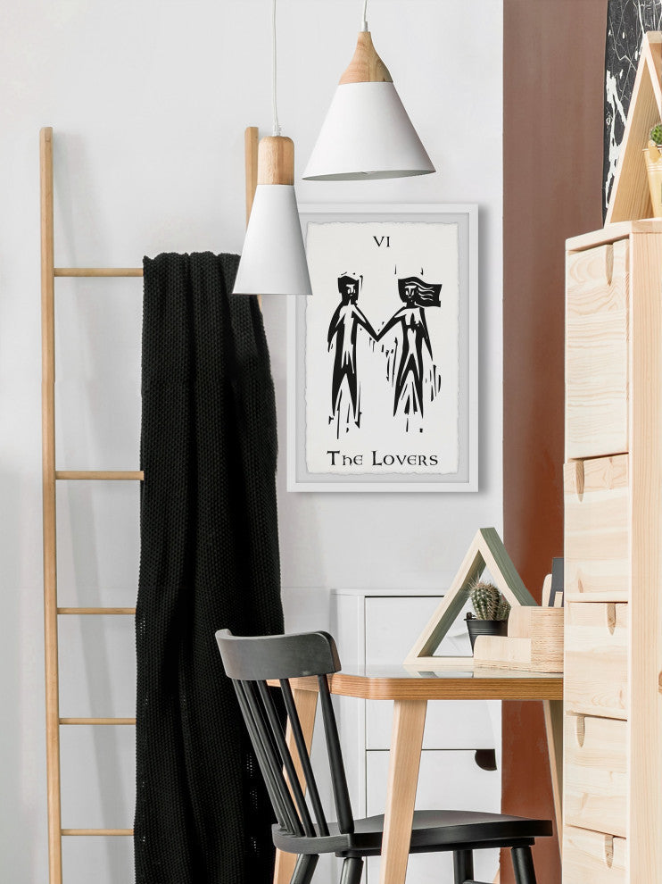 "The Lovers VI" Framed Painting Print, 16x24