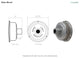 Cocoweb 14" Farmhouse LED Post Light in Galvanized Silver With 8' Tall Post