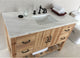 Wallace Solid Fir Single-Sink Vanity With Shelf, 48", White Top