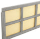 Luana Cane King Headboard-Gray
