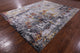 8' 0" X 10' 0" Abstract Wool and Silk Hand-Knotted Rug Q6274